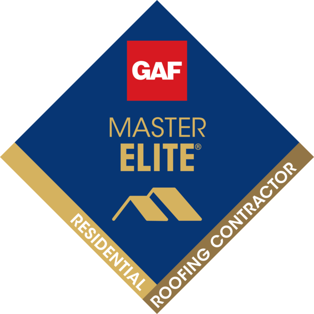 GAF Master Elite Residential Roofing Contractor certification badge